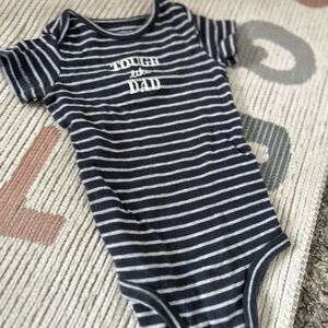 Striped Navy Blue Kids One Piece